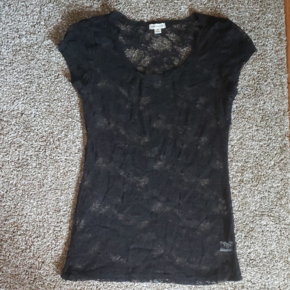 Zenana Outfitters Tops - Lace Tshirt